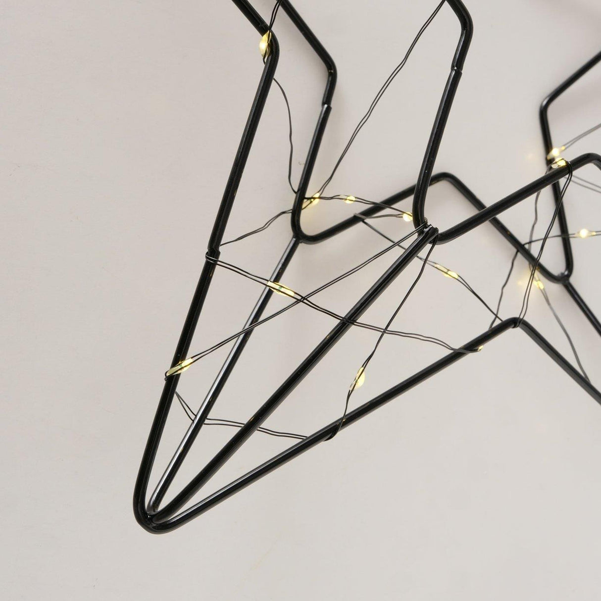 Boltze home decoration pendant LED star Elvira black 29.5x30x6cm
