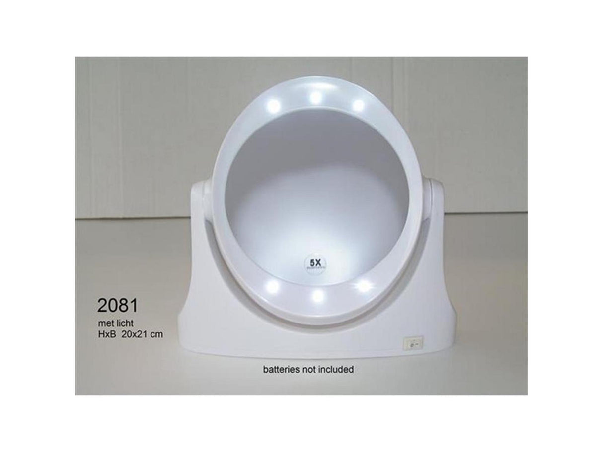 Make-up mirror with lighting 20x21cm