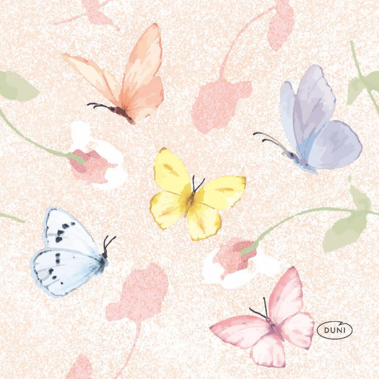 Duni napkins sweet peach 24x24cm