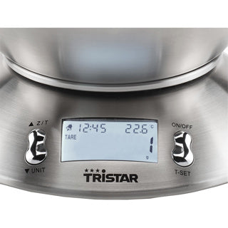 Virtuvinės svarstyklės Tristar 5kg 2l su dubeniu