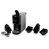 Princess 249451 multikapsulový kávovar 5v1 kávovar (stříbrný, dolce gusto | e.s.e. | nespresso | lavazza a modo mio | mletá káva)
