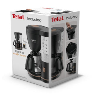 Tefal includeo kaffebryggare svart 1,25l