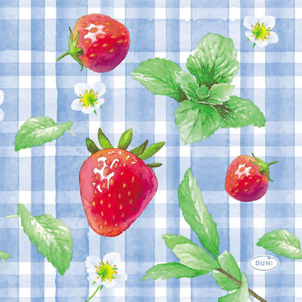 Duni Servietten Erdbeere Picknick 24x24cm