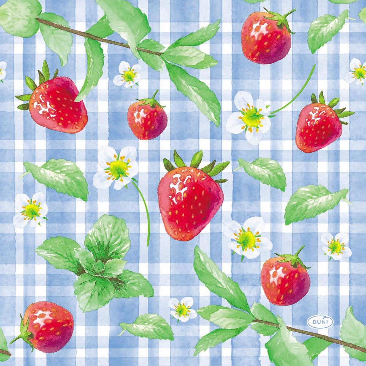 Duni Servietten Erdbeere Picknick 33x33cm