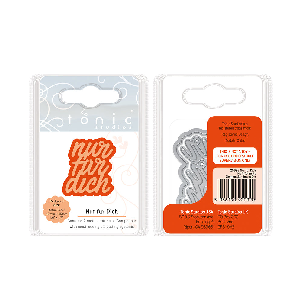 Tonic Studios • German text cutting die only for you