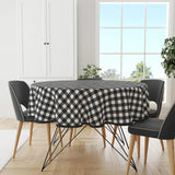 Wicotex tablecloth round diamond black - 160cm