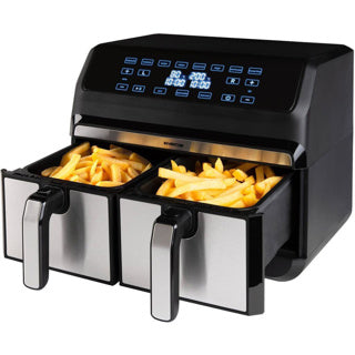 Inventum horkovzdušná fritéza gf800hld dvojitá 2x 4l černá 1700w
