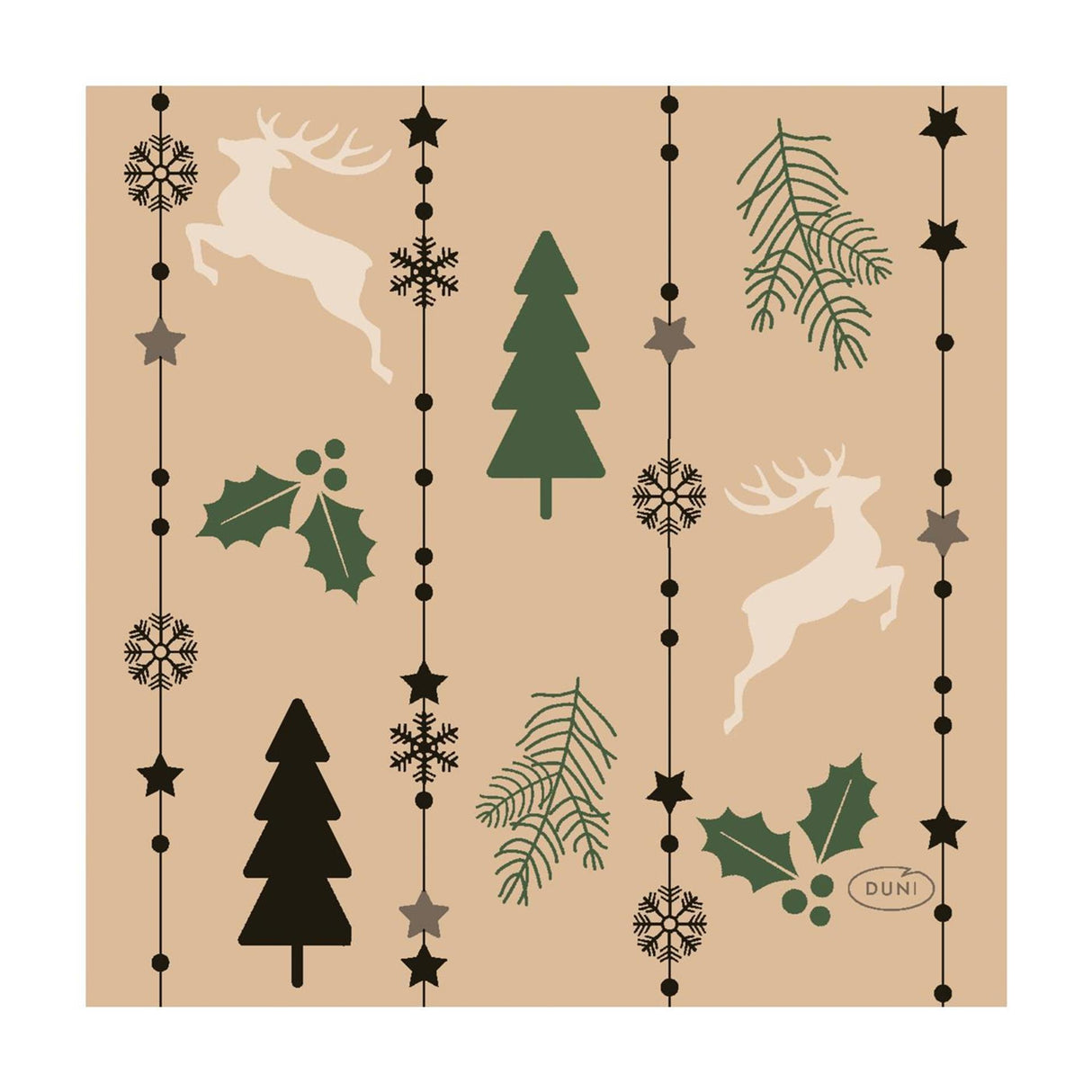 Duni Servietten natierlech yuletid 24x24cm