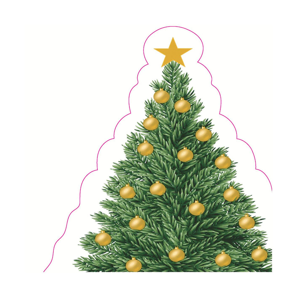 Duni silhouettes napkins tree charm 33