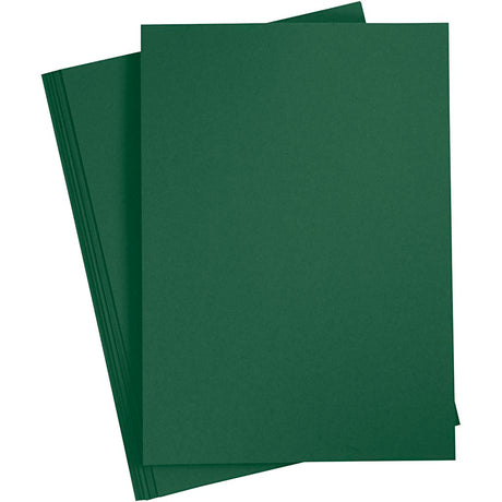 Barvni karton Creativ company, a4, list 210x297 mm, 180 gr, temno zelen, 20 listov 1 škatla