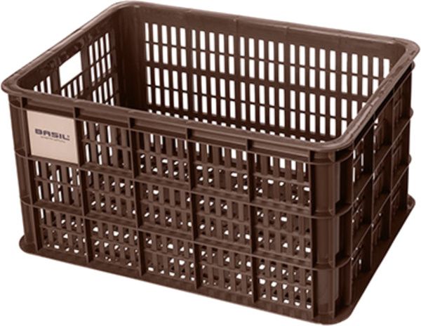 Basil Bicycle Crate L - Grande - 40 litros - Marrón