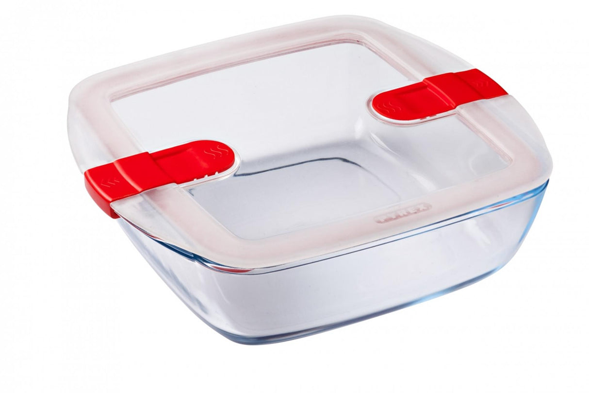 Pyrex bowl with lid 2.2l 25x22x7cm