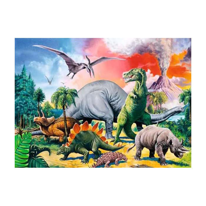 Ravensburger among the dinosaurs – xxl puzzle 100 pieces