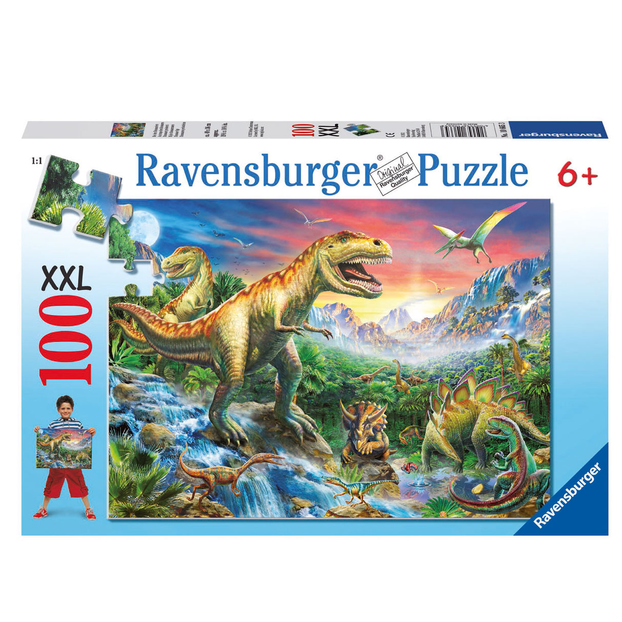 Ravensburger en los dinosaurios, 100. Xxl