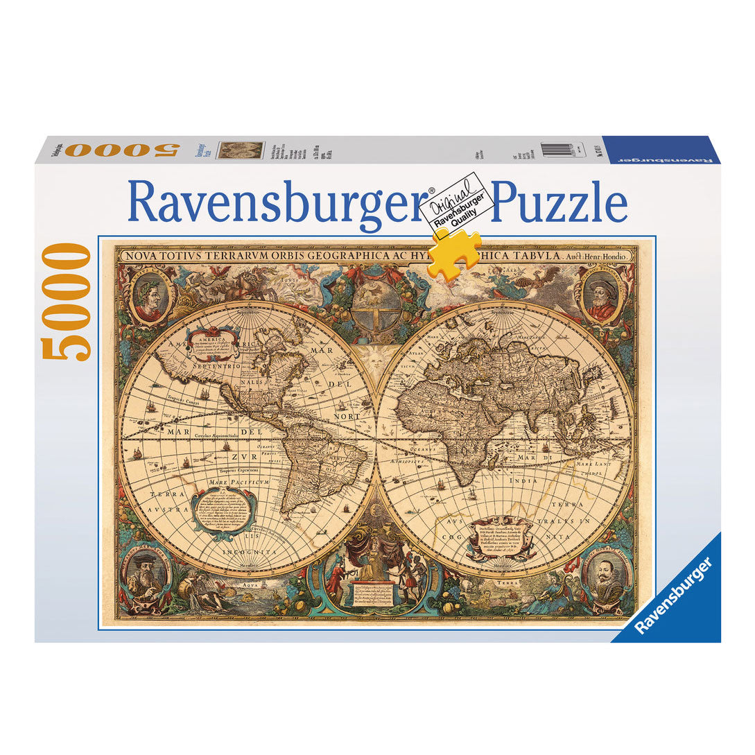 Mapa světu Ravensburger Antique, 5000st.