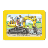 Ravensburger - Tracteur d'excavatrice et voiture de basculement 3x6 pièces