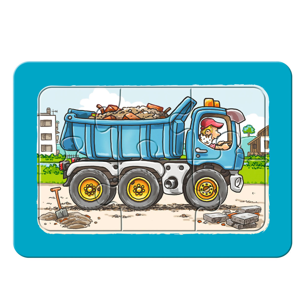 Ravensburger - Gravemaskin traktor og tipper bil 3x6 stykker