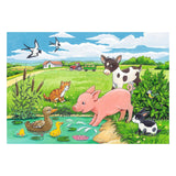 Ravensburger - Giovani animali in campagna 2x12 pezzi