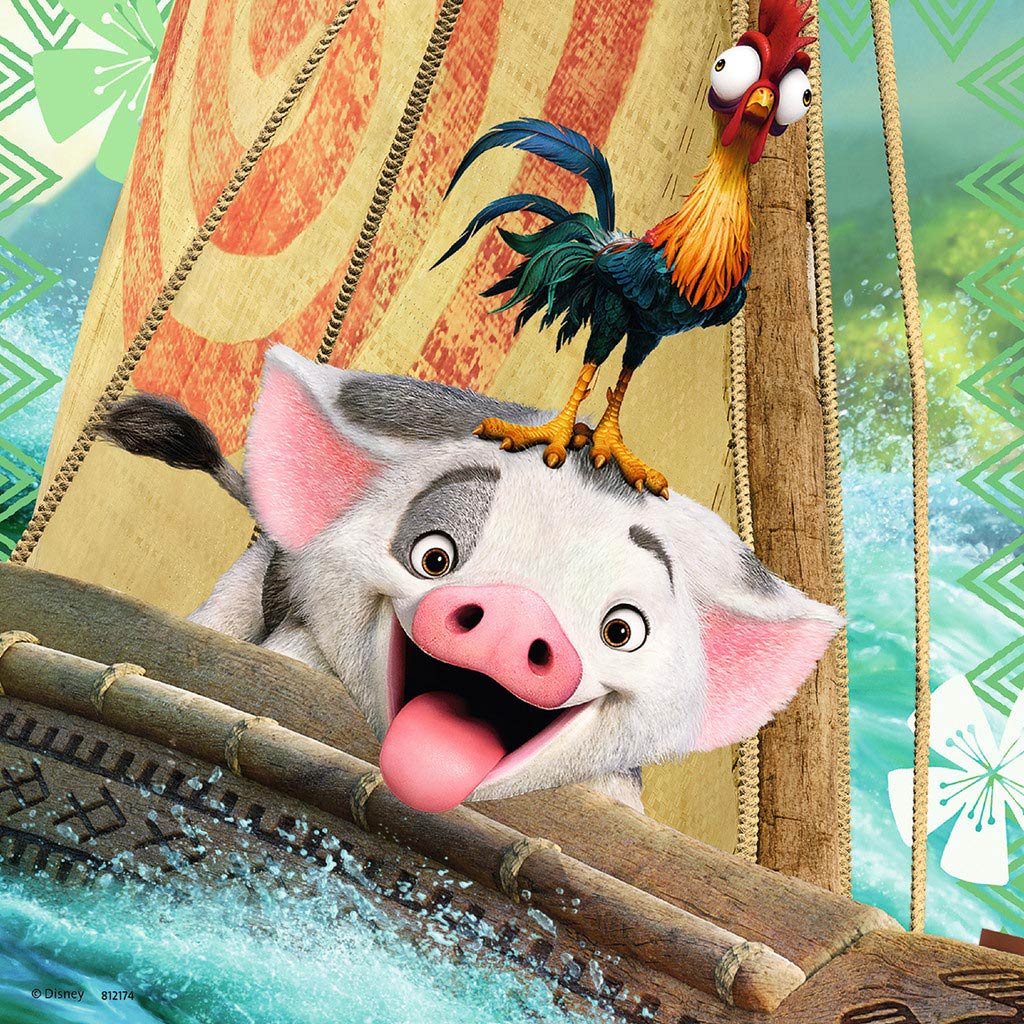 Ravensburger Disney Vaiana Entdeckungsrees, 3x49 Stéck.