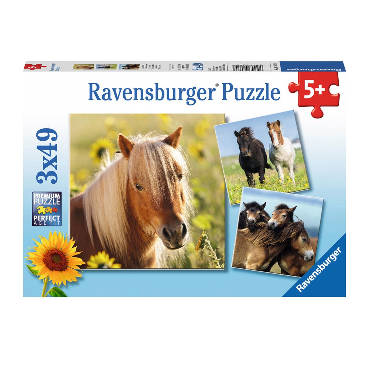 Ravensburger roztomilý poníky 3x49st.