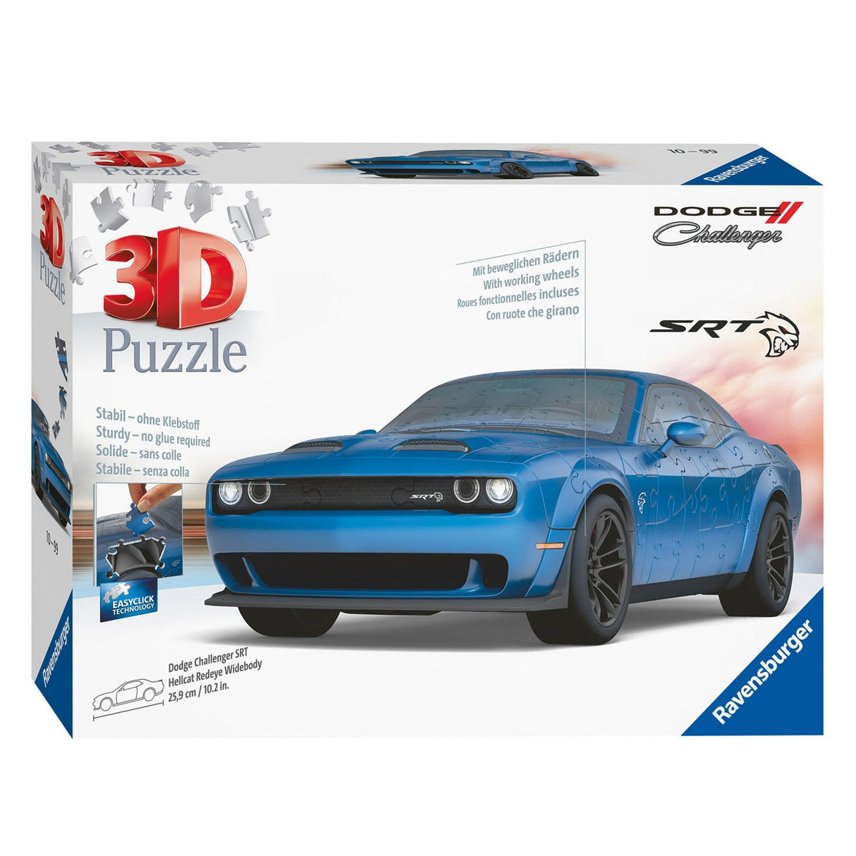 Ravensburger 3D Puzzel Dodge Challenger Hellcat Redeye