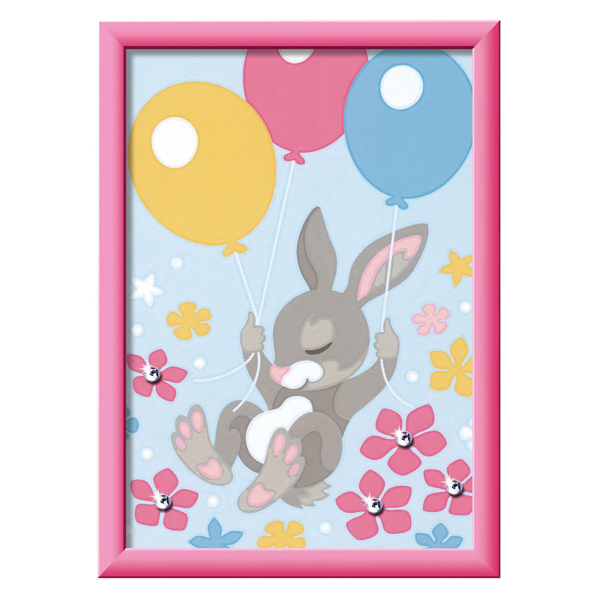 Peinture de Ravensburger par numéro de lapin avec paillettes