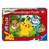 Ravensburger - Puzzle - Pikachu und seine Freunde 2x24 Stücke