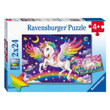 Ravensburger Puzzle Unicorn and Pegasus, 2x24ST.