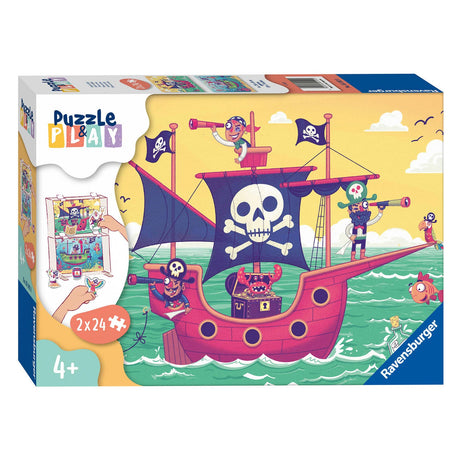 Puzzle Ravensburger Zagraj w krainę w zasięgu wzroku - układanka - 2x24 elementy