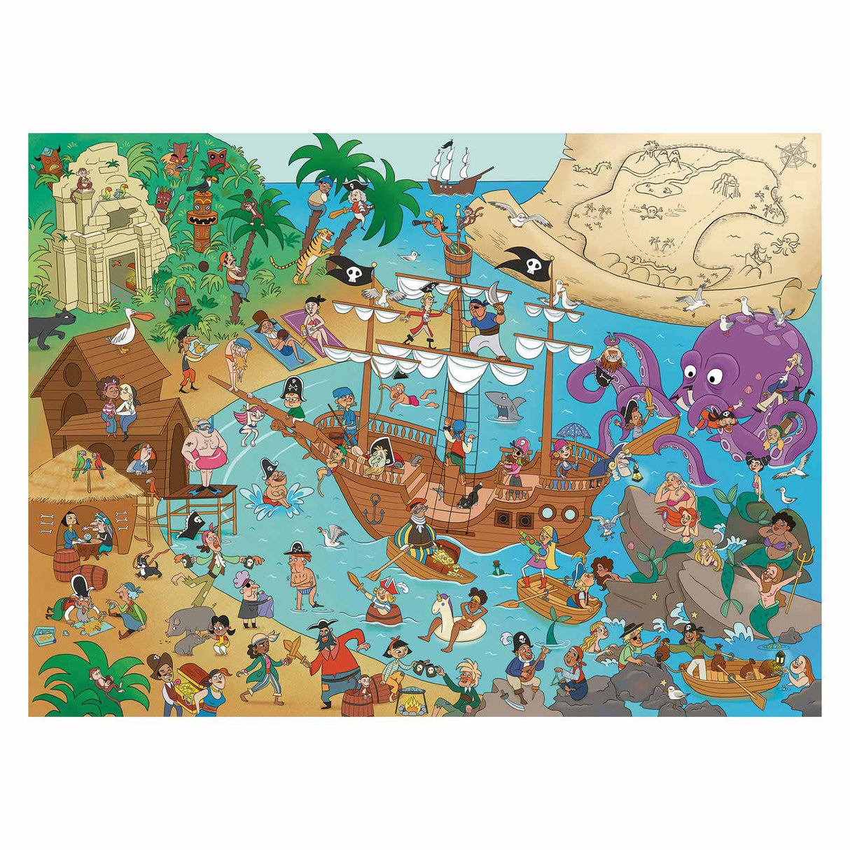 Ravensburger Puzzle Pirate Island, 150. Xxl