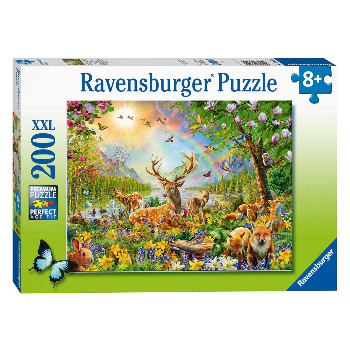 Ravensburger - Puzzle Beautiful Deer Family 200 Pieces XXL