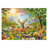 Ravensburger - Puzzle Beautiful Deer Family 200 Pieces XXL