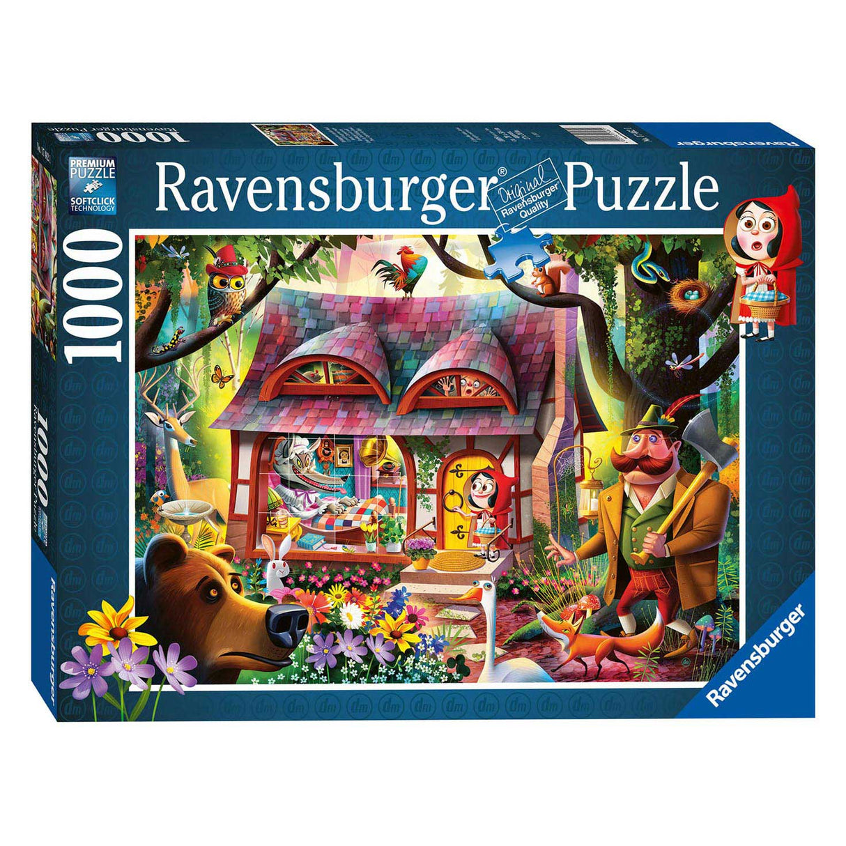 Ravensburger Puzzle Little Red Riding Hood and De Wolf, 1000st.