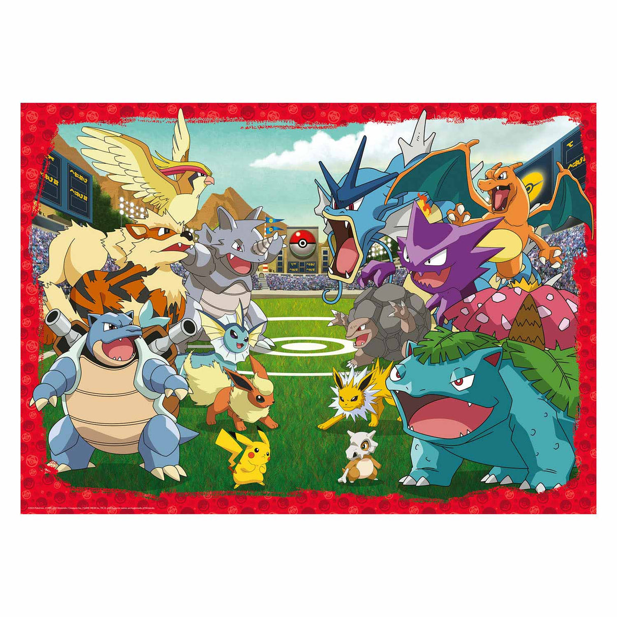 Ravensburger Puzzle confrontation between Pokemon, 1000st.