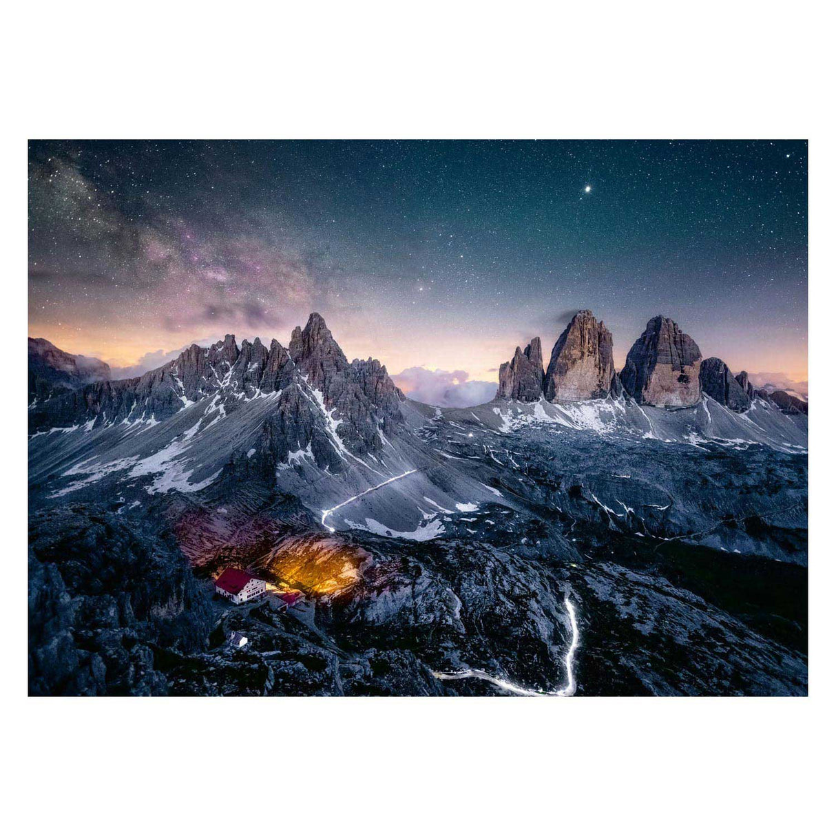 Ravensburger Puzzle Drei zdania, dolomites, 1000st.