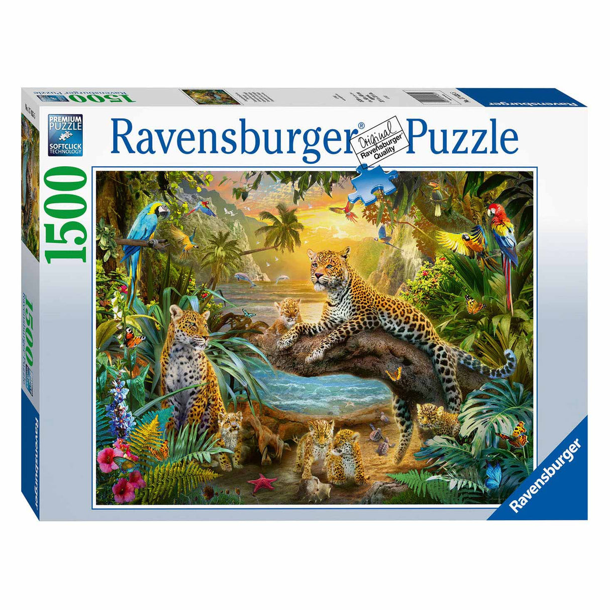 Ravensburger Puzzle Leopden am Dschungel, 1500st.