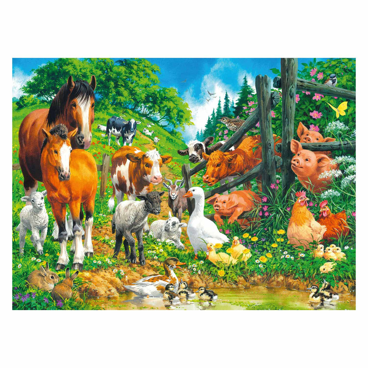 Ravensburger - Puzzle Animal Meeting 100st. Xxl