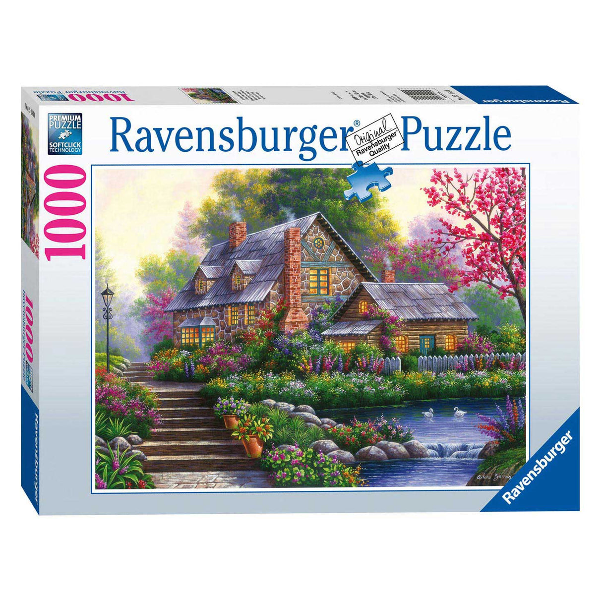 Ravensburger Puzzle romantyczny Cottage 1000st.