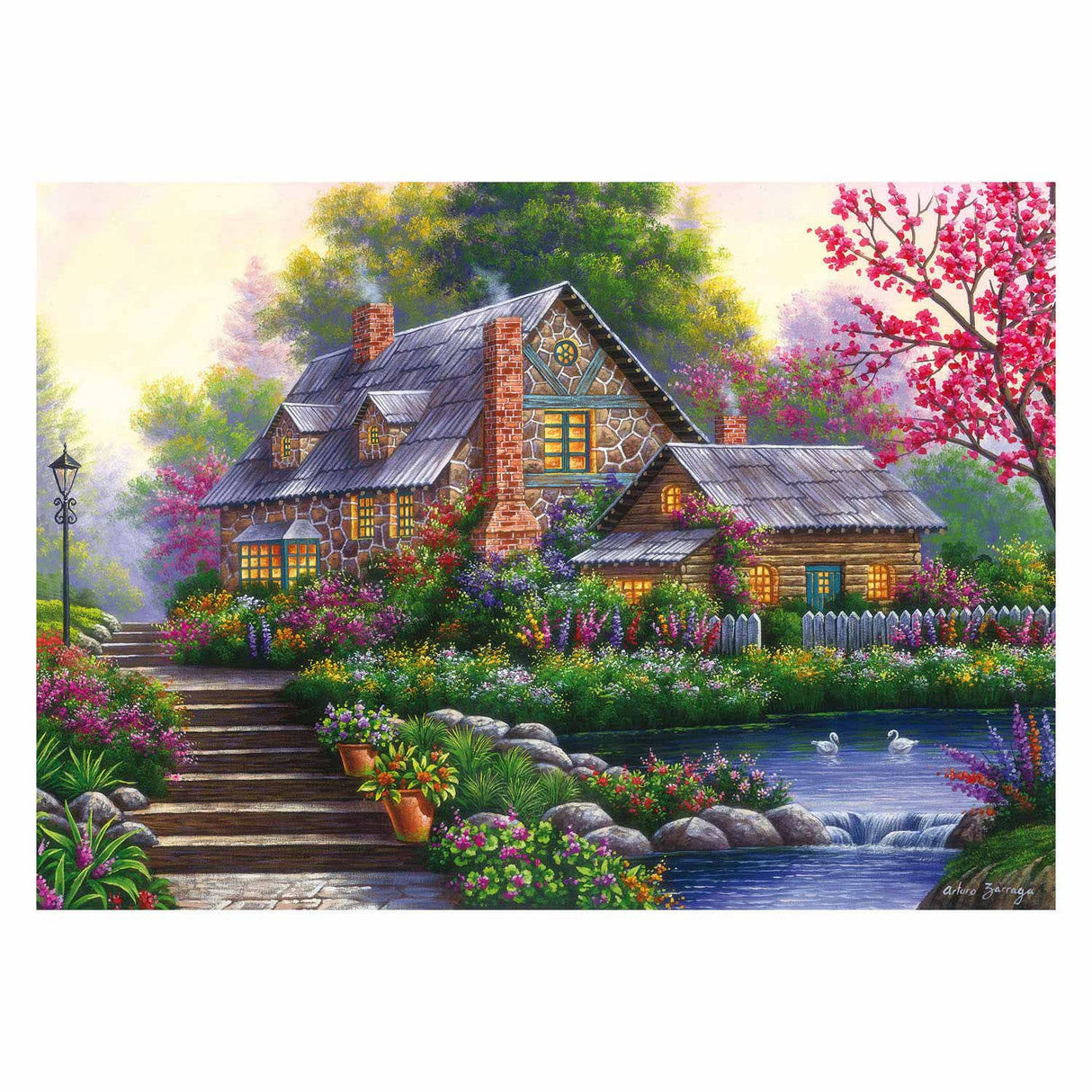 Ravensburger -Puzzle Romantisches Haus 1000st.