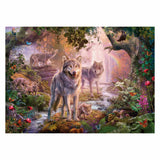 Ravensburger Puzzle Wolven family in the summer 1000st.