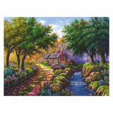 Ravensburger Puzzle Cottage u řeky, 1500.