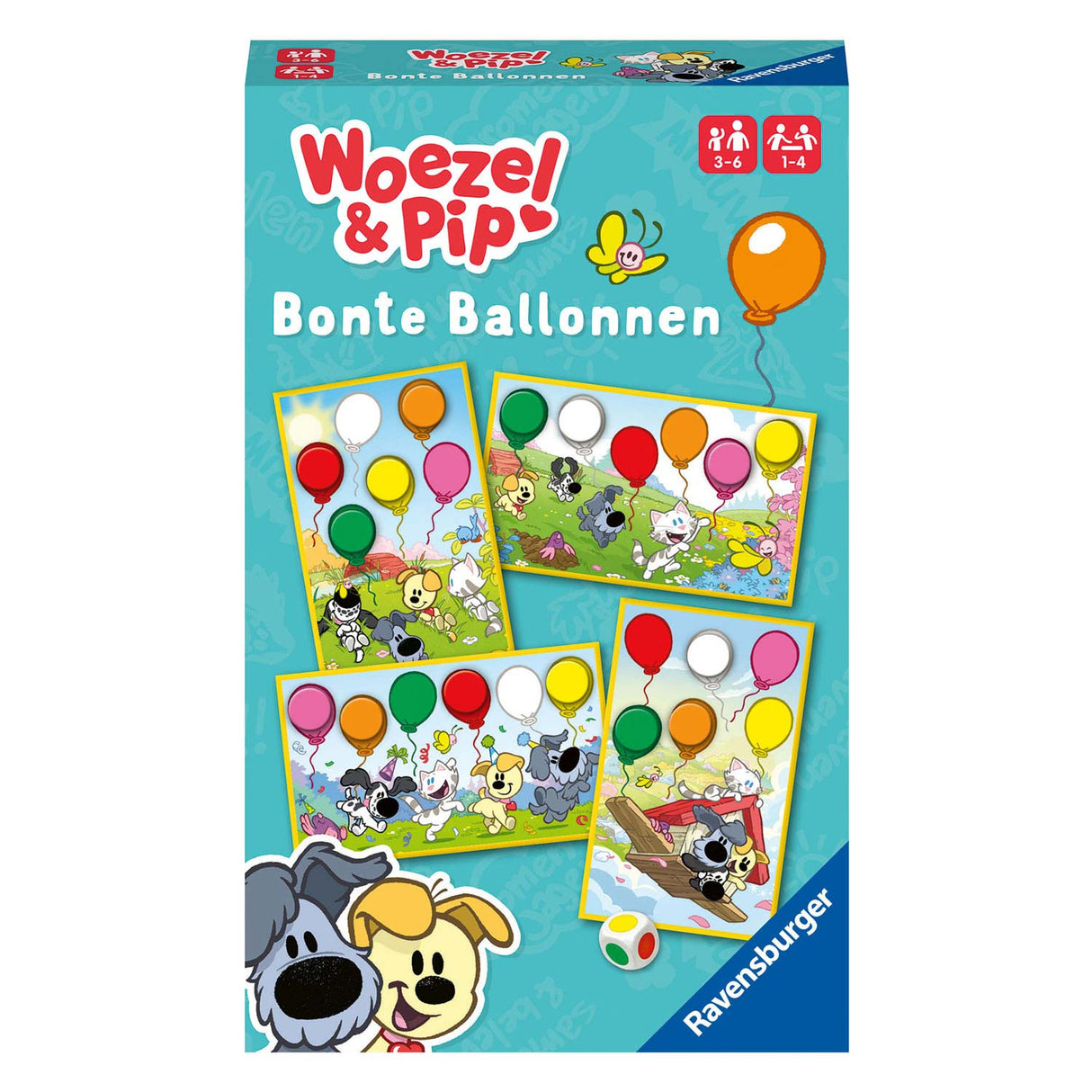 Ravensburger Pip Bonte Balloons colors recognize game