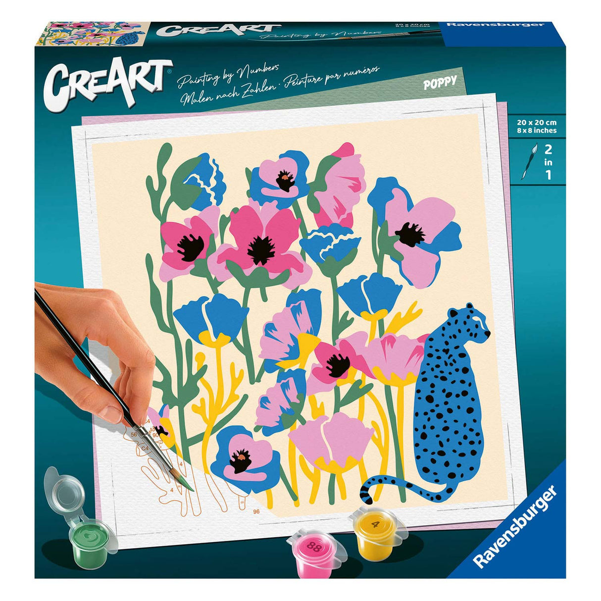 Ravensburger paint by numbers - poppy