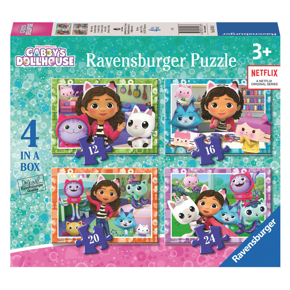 Ravensburger - Gabby's Dollhouse Been Puzzle 4in1