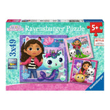 RAVENSBURGER - Gabby's Doll House che posa il puzzle 3x49st.