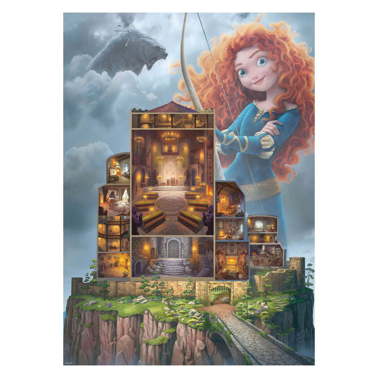 Castelli Ravensburger Merida Jigsaw Puzzle, 1000st.