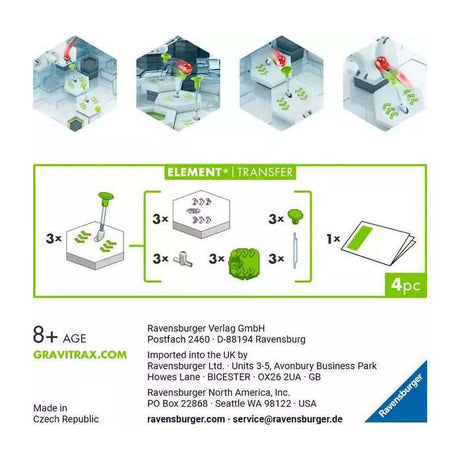 Prenos prvkov expanznej súpravy Ravensburger gravitrax
