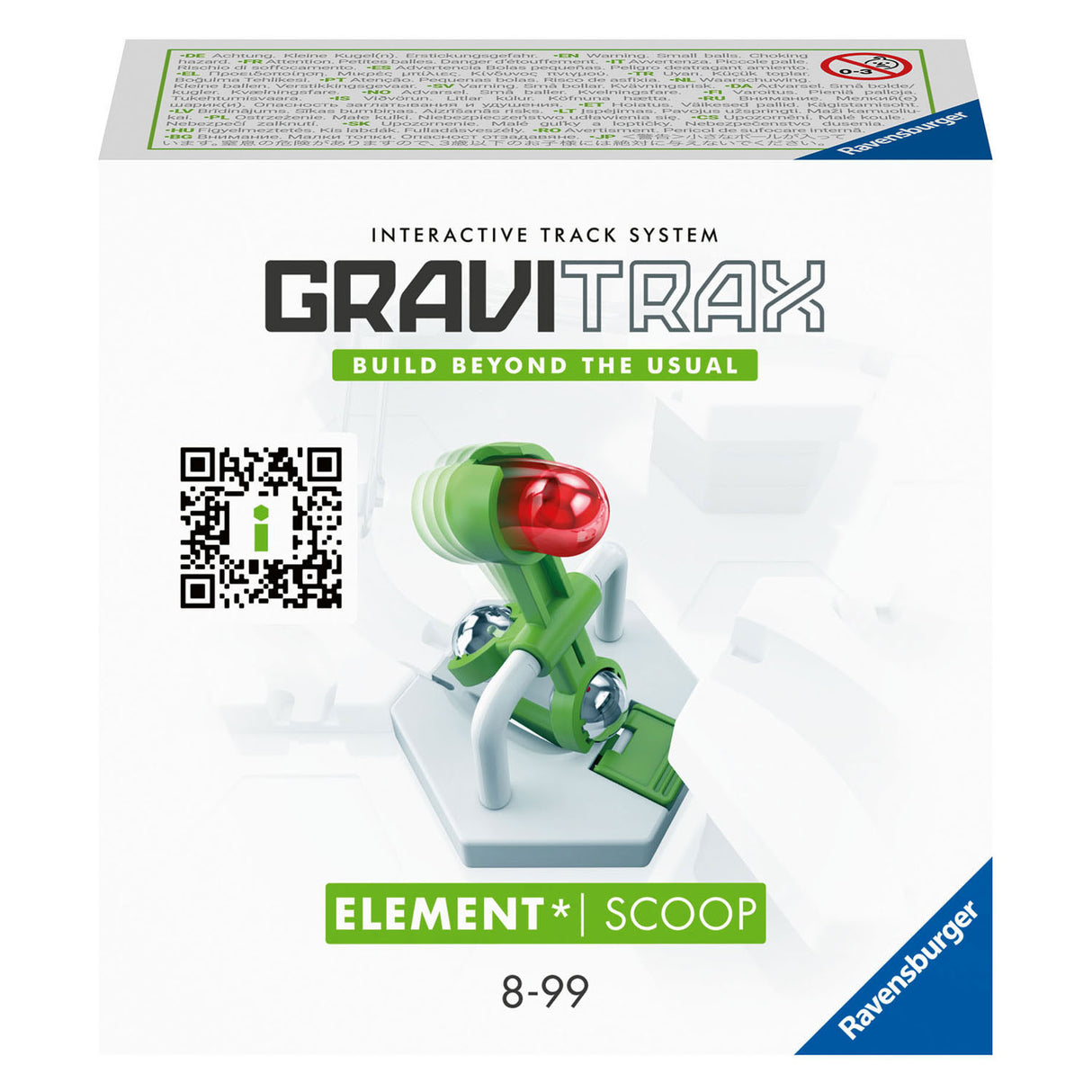 SCOOP de elemento de conjunto de expansión de RavensBurger Gravitrax