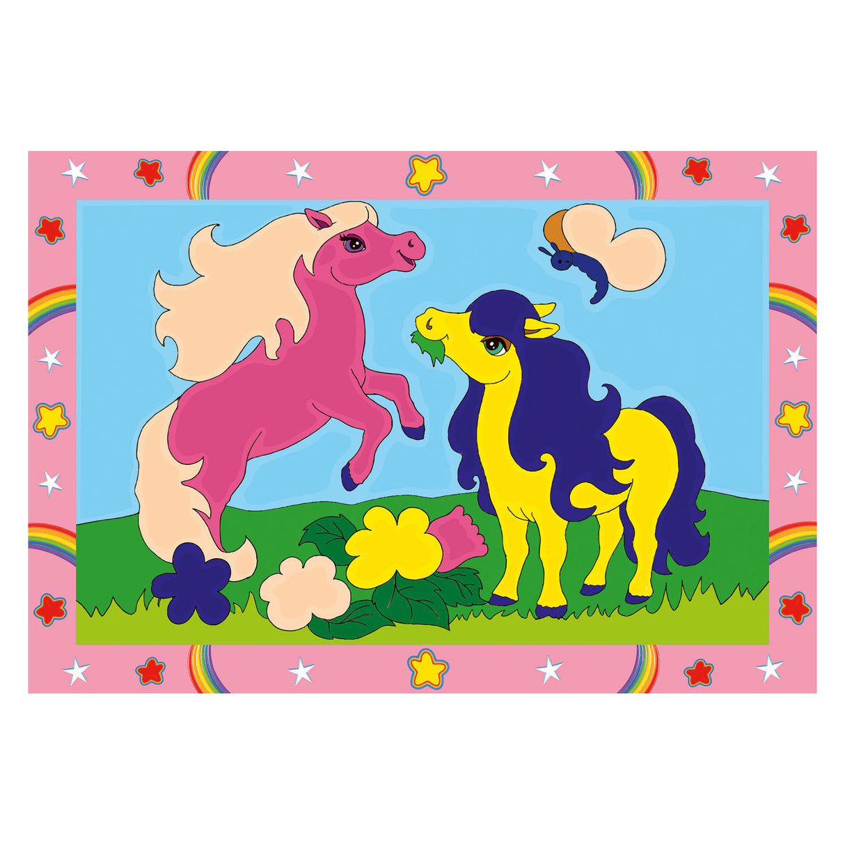 Ravensburger Pintura Creart en ponis de salto de canciones