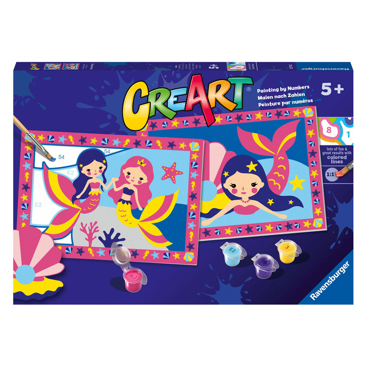 Ravensburger Creart Painting on Song Mermaid Magic